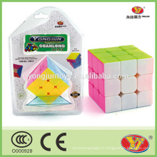 Matériel en plastique et PVC Type de plastique 3d puzzle toy YJ Guanlong cube de cadeaux promotionnels